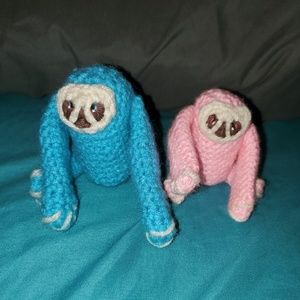 Homemade Crochet sloths